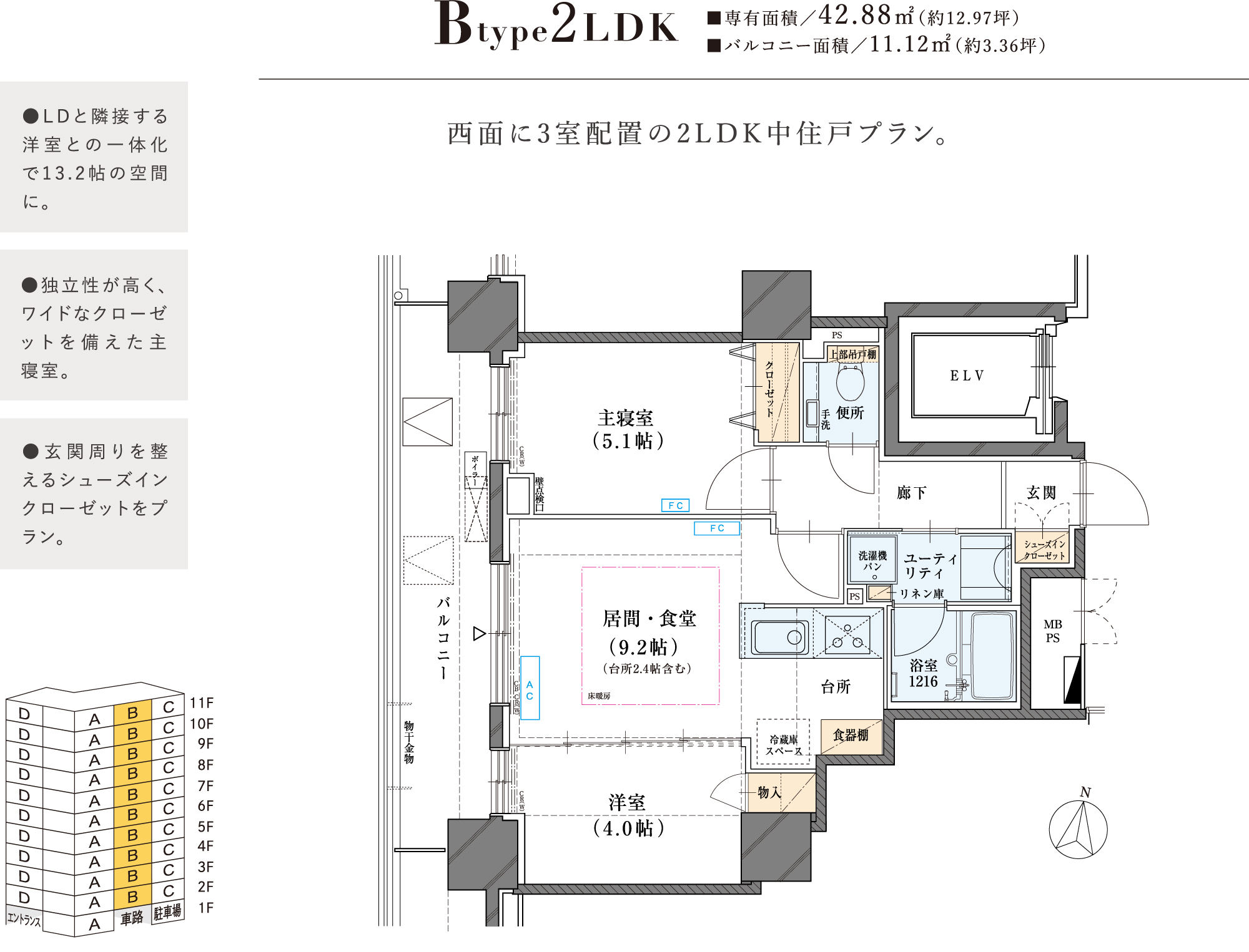 Bタイプ間取り