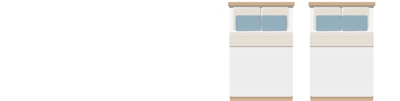 2 x Doublebedroom